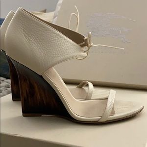 Burberry Knot and Horn wedge sandal